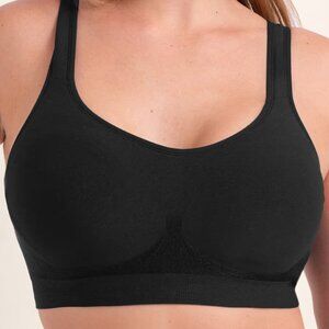 Truekind Daily Comfort Wireless‎ Shaper Bra in Black XL NWOT